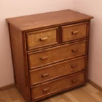 commode 5 tiroirs larg 80 cm