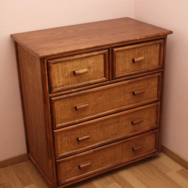 commode 5 tiroirs larg 80 cm