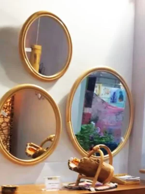 SERIE MIROIR ROTIN
