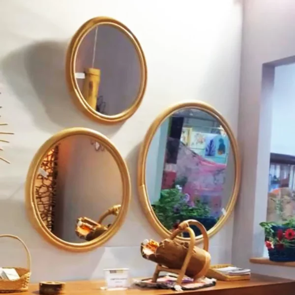 SERIE MIROIR ROTIN