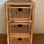 ETAGERE EN ROTIN ET BANANIER ET0064