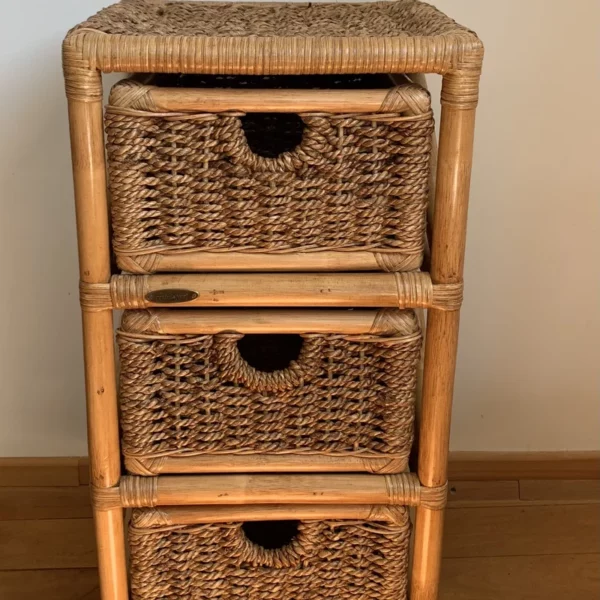 ETAGERE EN ROTIN ET BANANIER ET0064